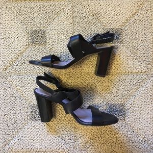 Vince Camuto Black Strappy Sandals, Size 8 / 38